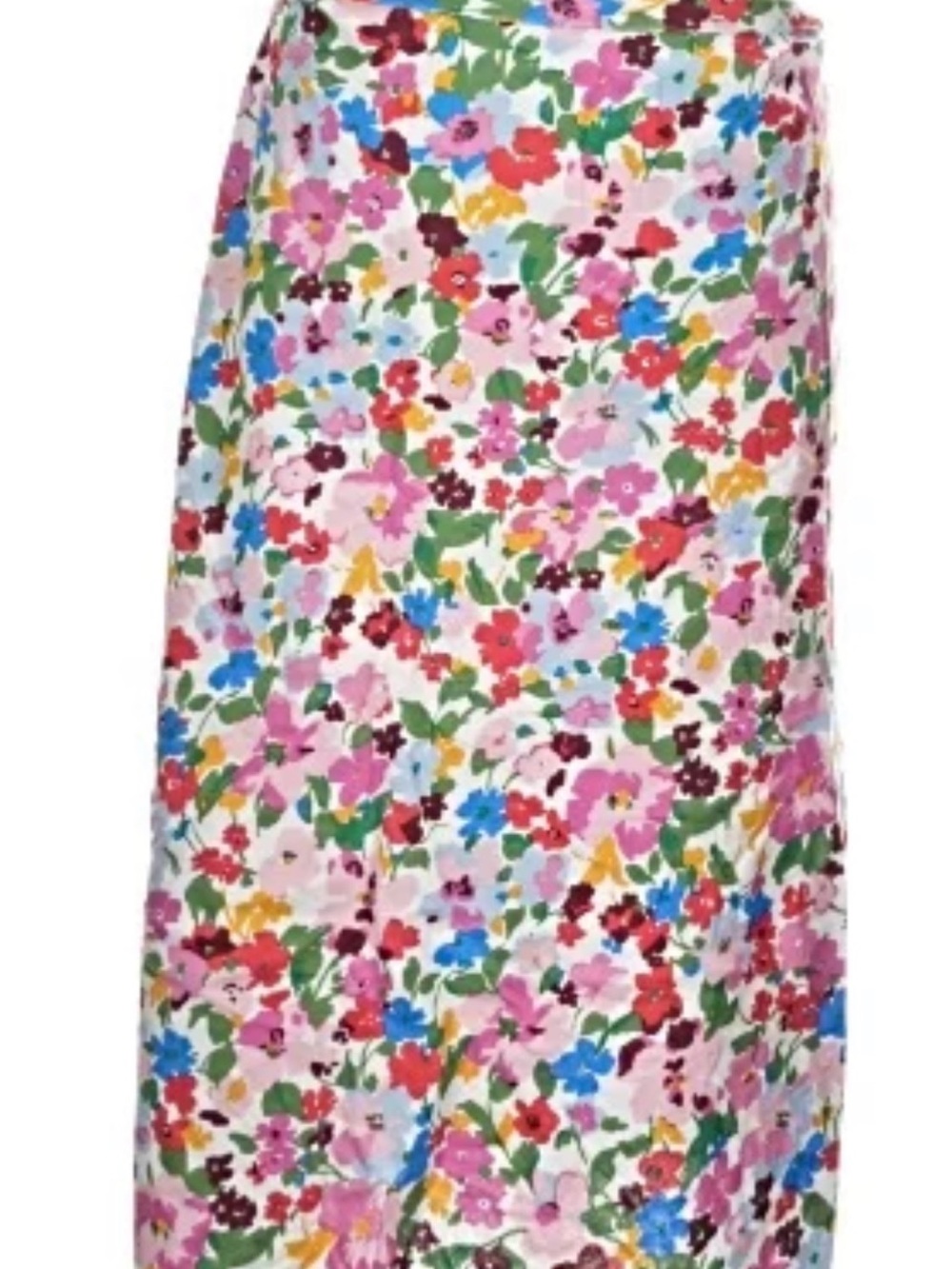 J. Crew Floral Maxi Skirt in Pink, Red, Blue & Green, like new, size L